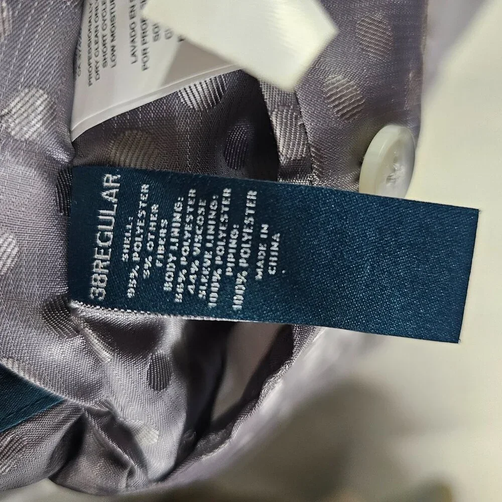 Perry Ellis 38R Gray HB 2-Button Sport Coat Blazer Jacket T196